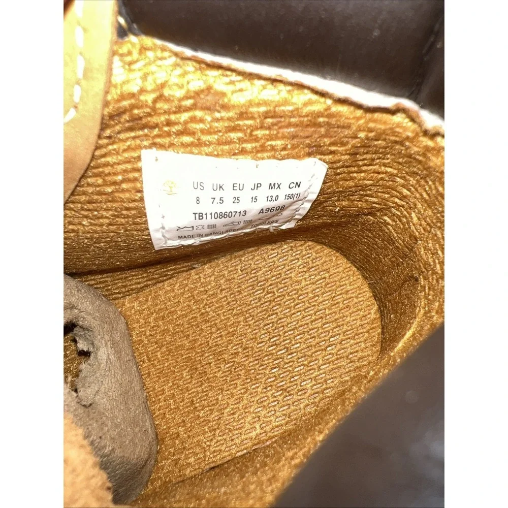 Timberland Toddler‎ Timberland Classic 6-Inch Waterproof Boot, Wheat Nubuck, 8